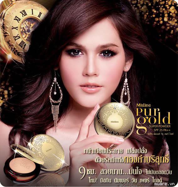 Phấn Phủ Mistine Purgold Thái Lan Sữa Rửa Mặt-1